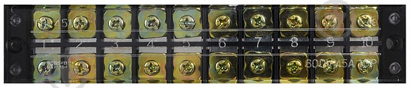 Колодка клеммная Аско-Укрем TB4510 черный A0130050020 - фото 2