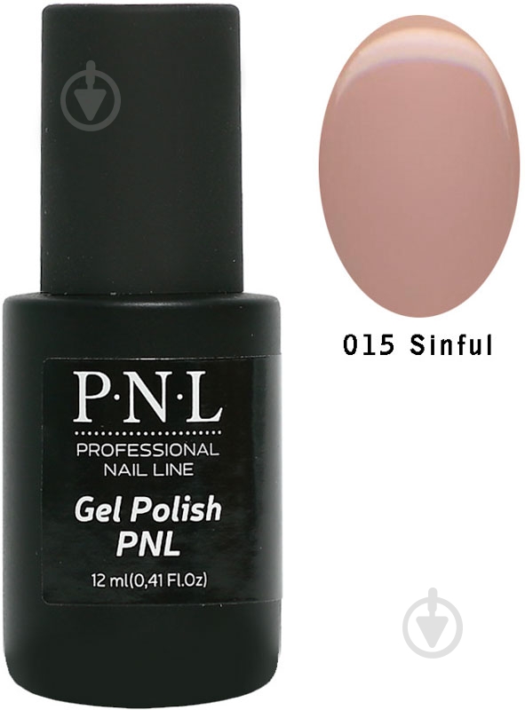 Гель-лак для ногтей P.N.L №015 Sinful 12 мл - фото 1