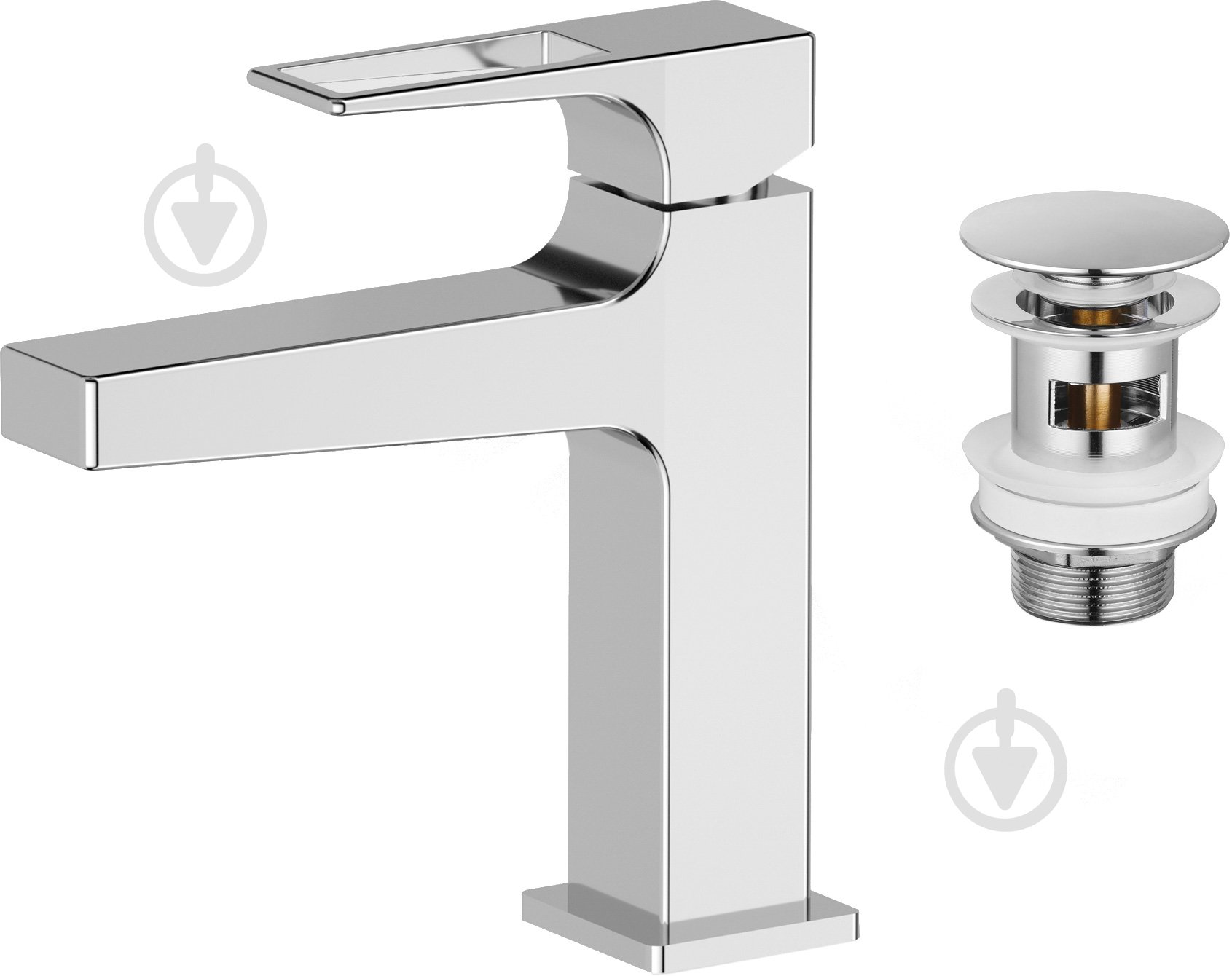 Смеситель для умывальника Aqua Rodos 90873 SHARP хром - фото 1