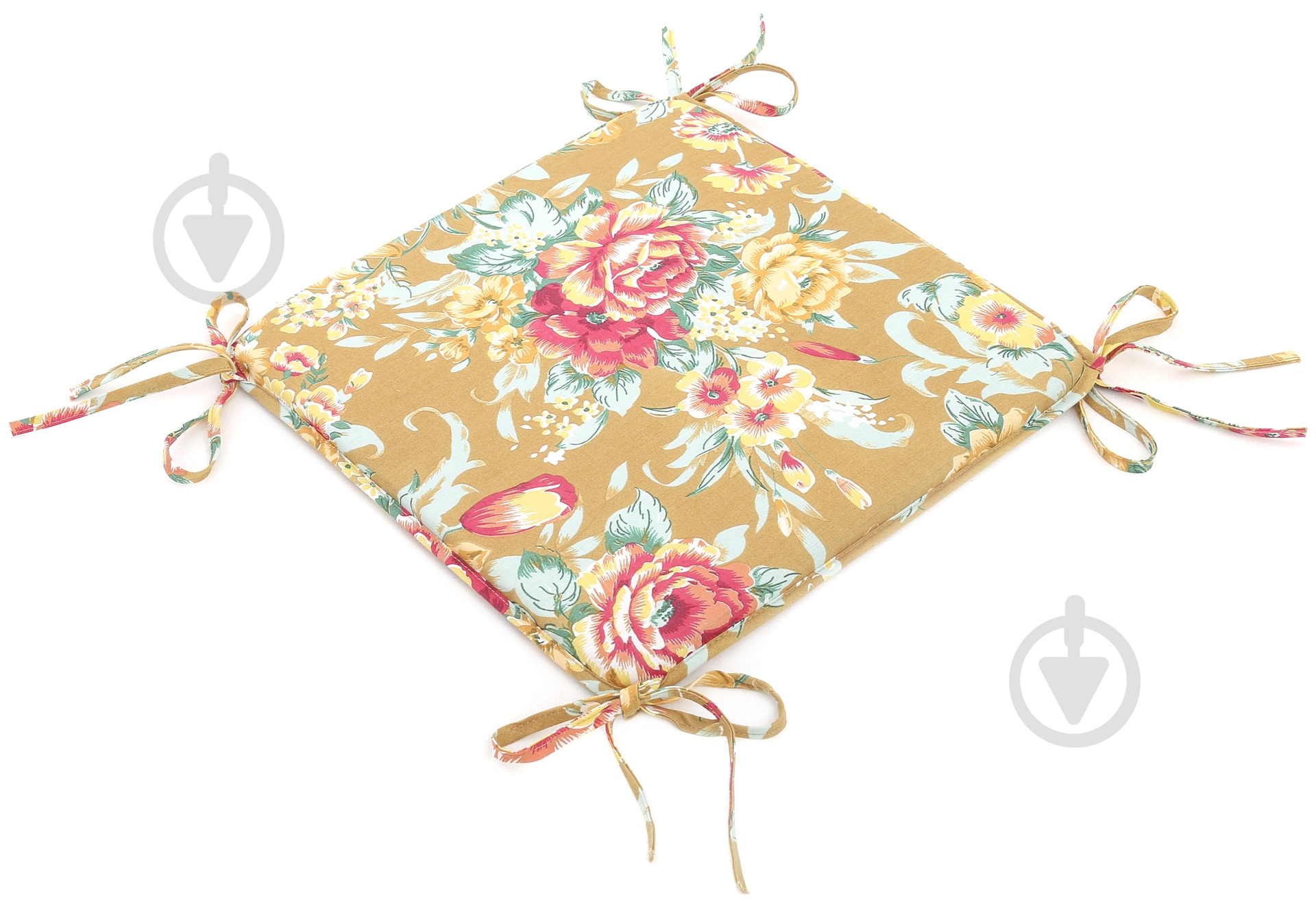 Подушка на табурет Simple flowers 35x35x2 см - фото 2