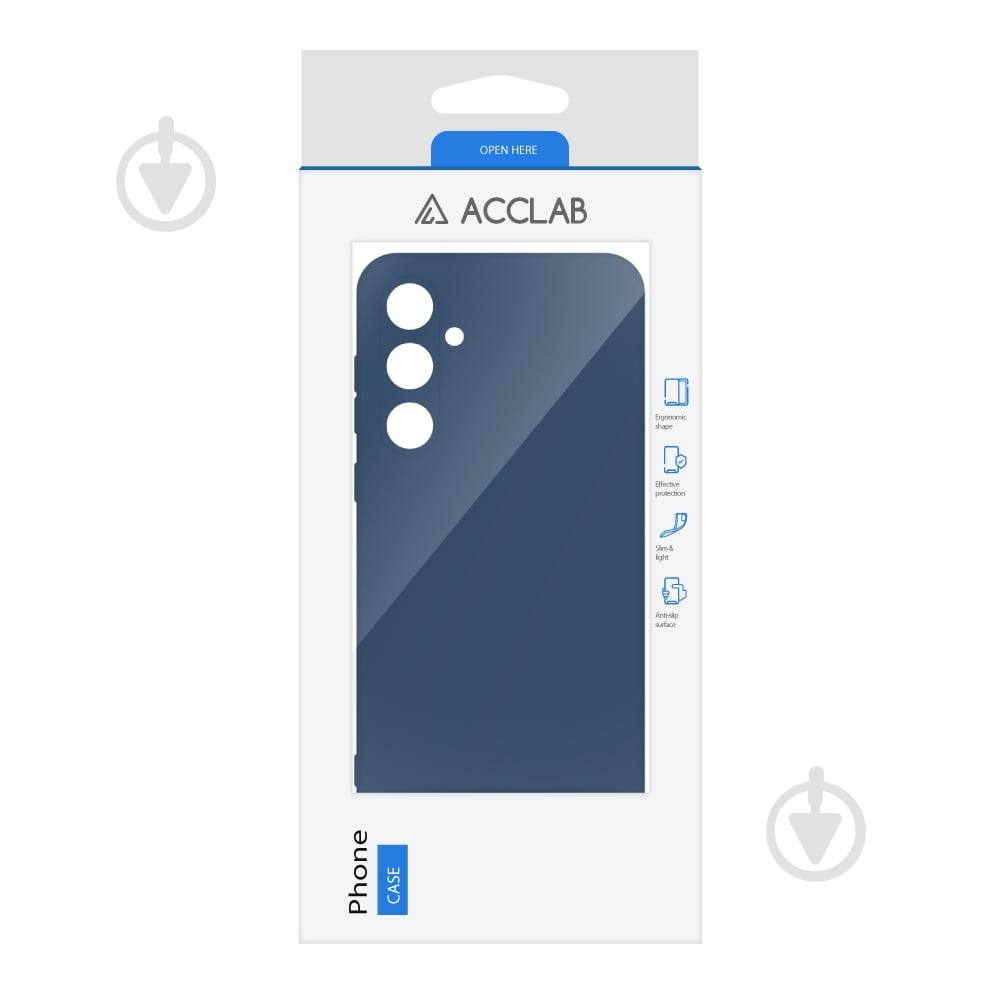 Чехол Acclab Silicone Case для Samsung Galaxy A35 синий - фото 2