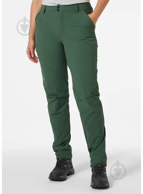 Брюки Helly Hansen W BRONA SOFTSHELL PANT 63053-476 р. XL зеленый - фото 1