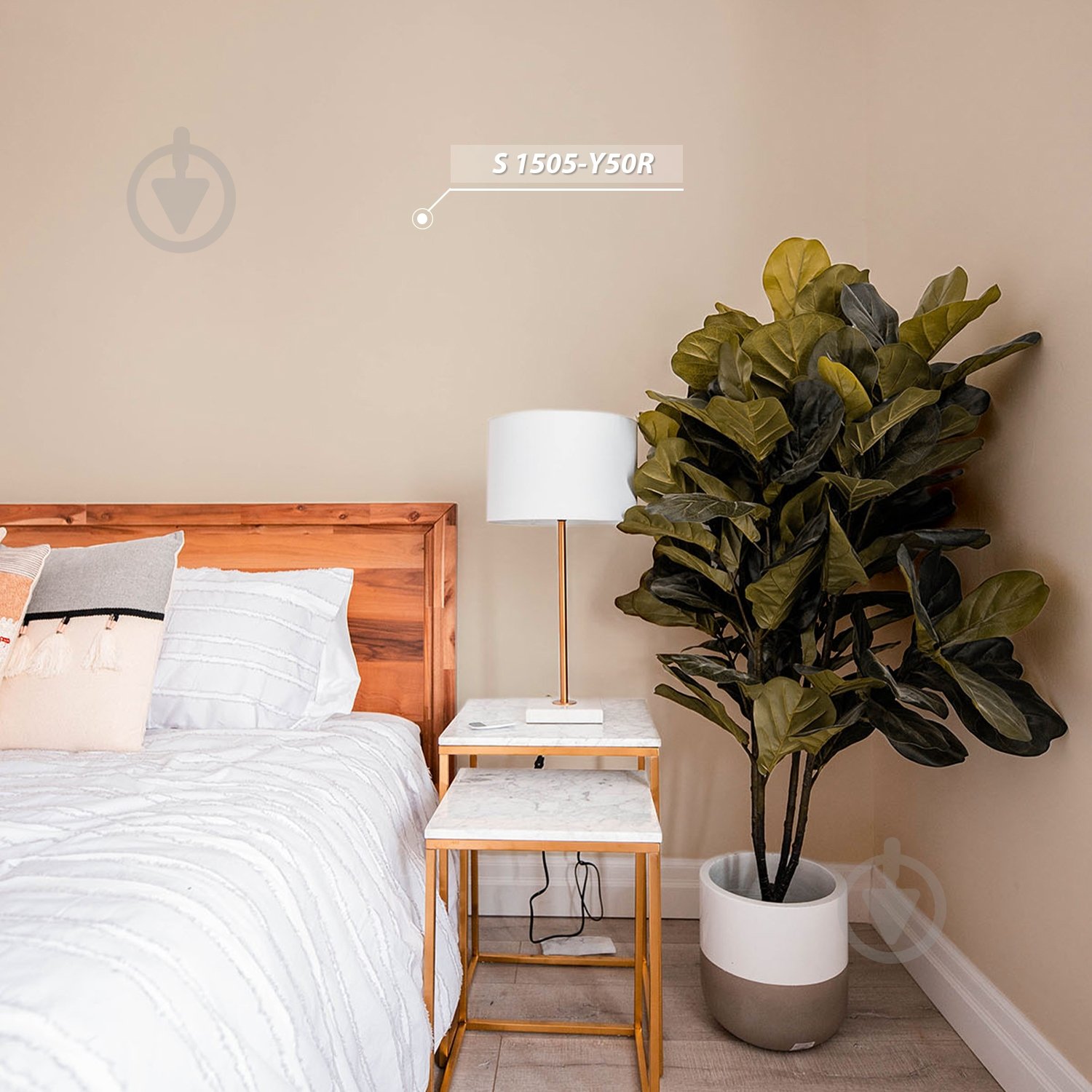 Фарба акрилова Feidal Wandfarbe "S" мат білий 2,5 л - фото 5