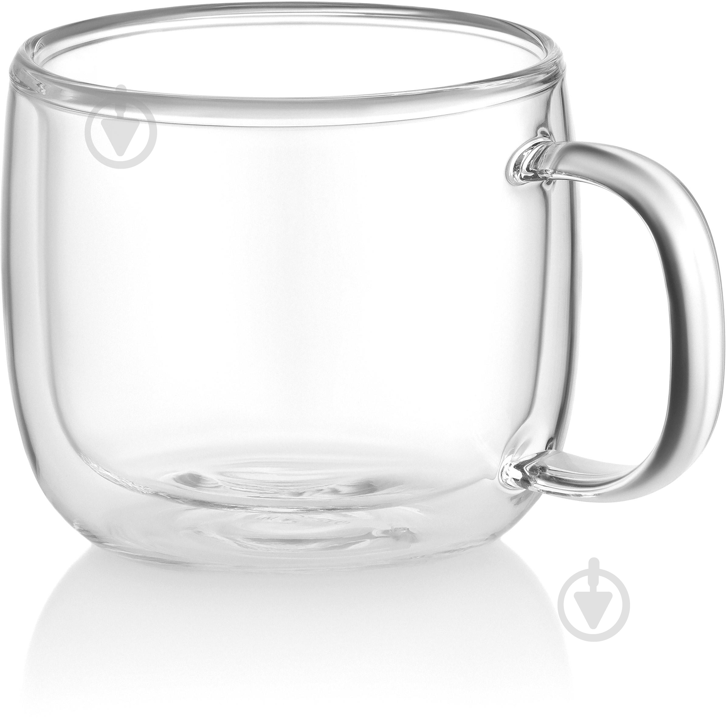 Набор чашек Ardesto 450 мл 2 шт. прозрачный AR2645BWH - фото 3 Набор чашек Ardesto 450 мл 2 шт. прозрачный AR2645BWH - фото 3