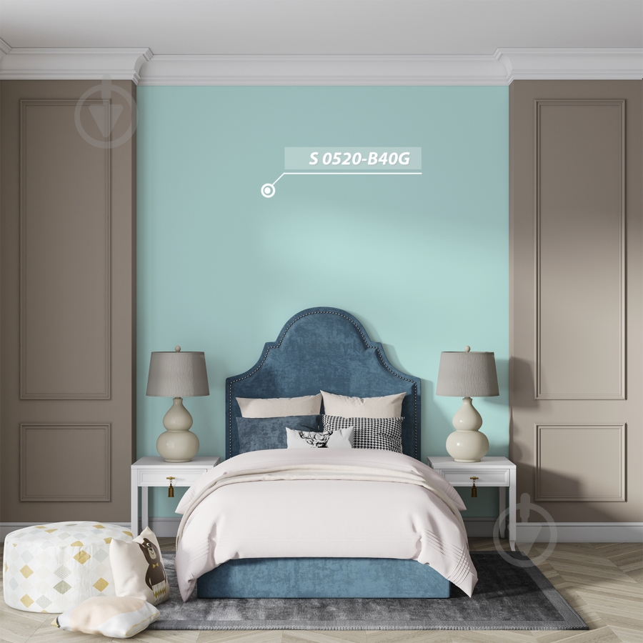 Фарба акрилова Feidal Wandfarbe "S" мат білий 5 л - фото 11