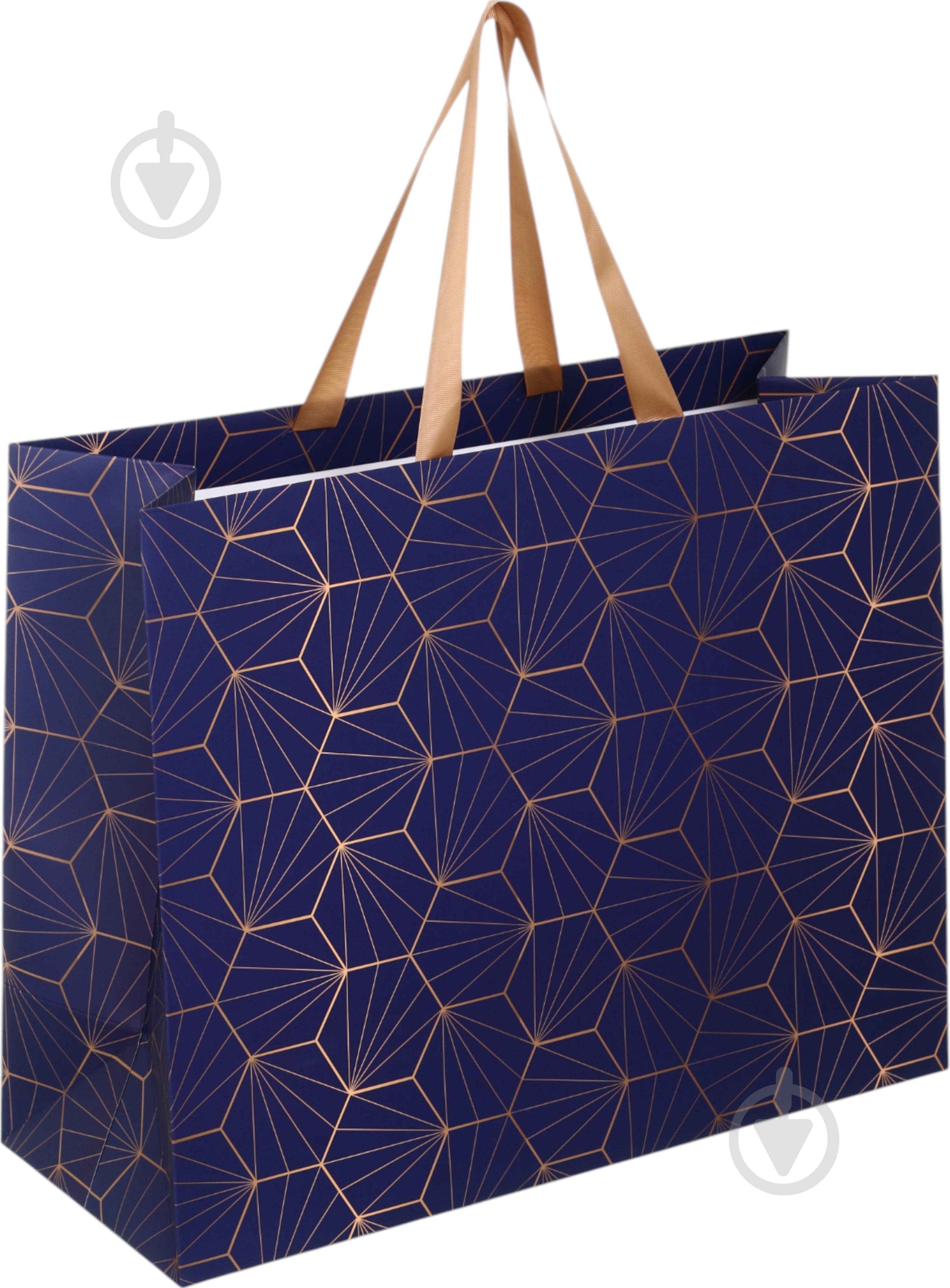 Пакет подарочный ночная симметрия 03 40х50х20 см - фото 1 Пакет подарочный ночная симметрия 03 40х50х20 см - фото 1