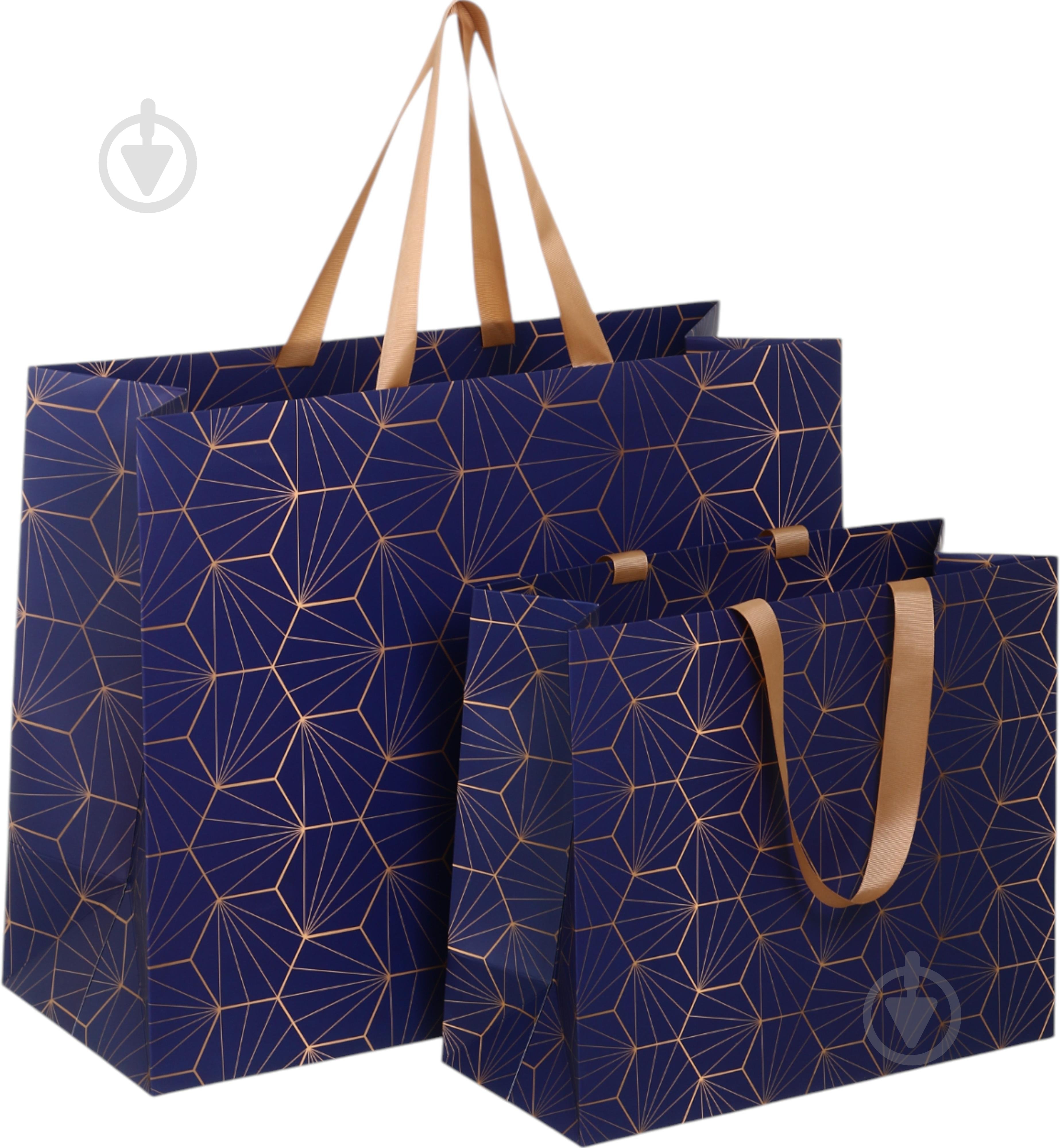 Пакет подарочный ночная симметрия 03 30х35х15 см - фото 5 Пакет подарочный ночная симметрия 03 30х35х15 см - фото 5