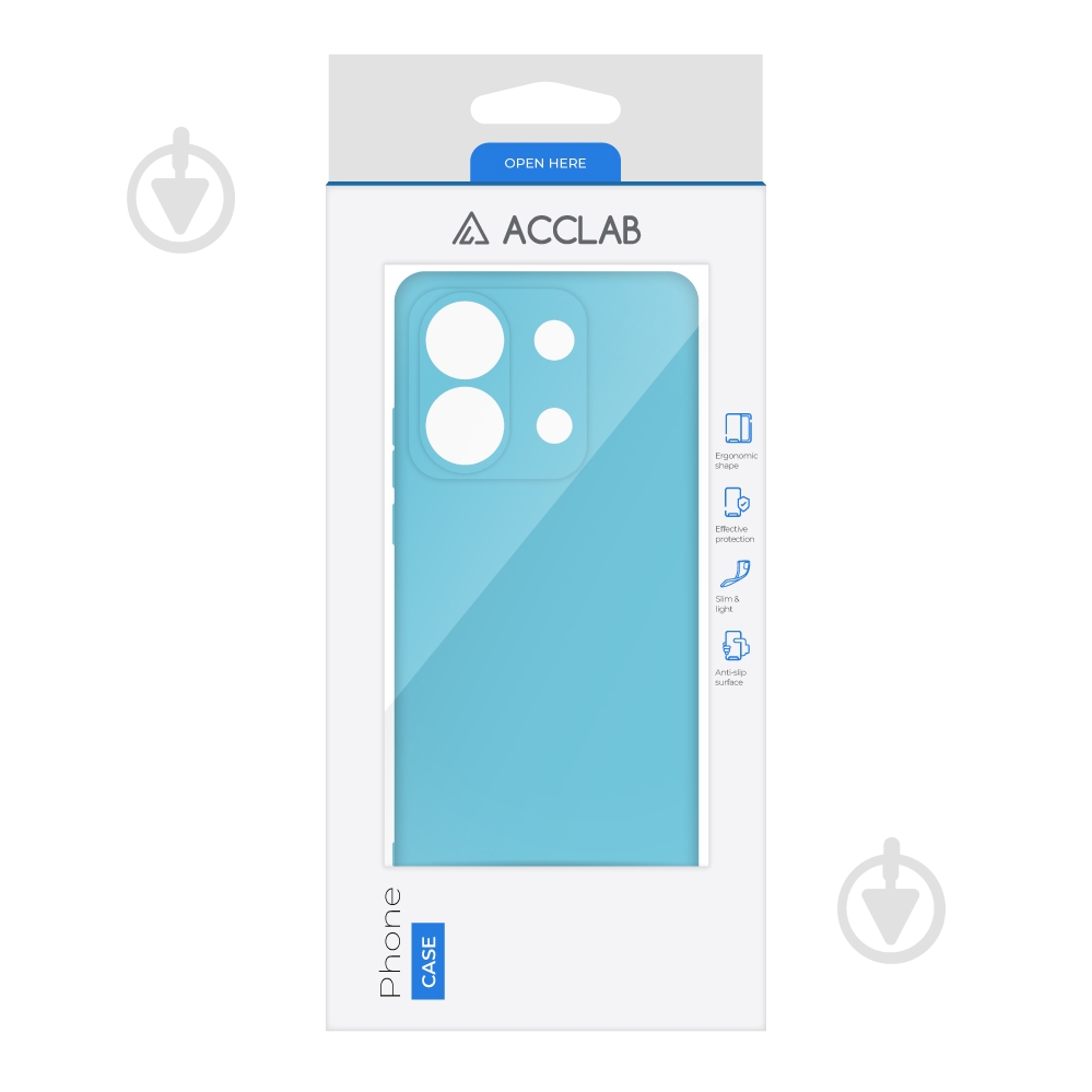 Чохол Acclab Silicone Case блакитний для Xiaomi Poco X6 - фото 2