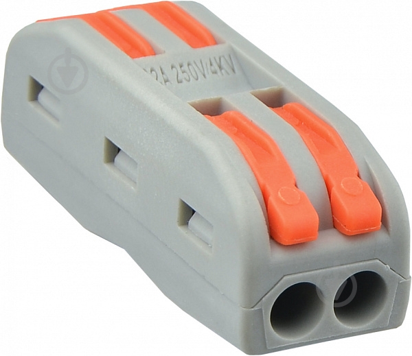 Клемник з’єднувальний Аско-Укрем PCT-2-2 сірий A0130010109 - фото 2