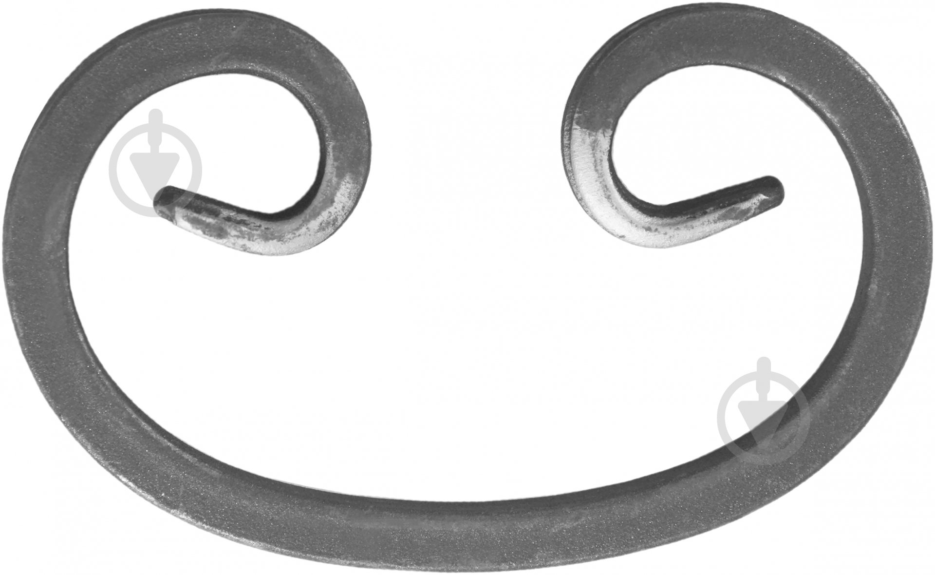 Завиток кованый Артдеко 10.304 150х90х10 мм невальцованный - фото 1