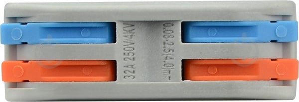 Клеммник соединительный Аско-Укрем PCT-2-2-С серый A0130010111 - фото 4