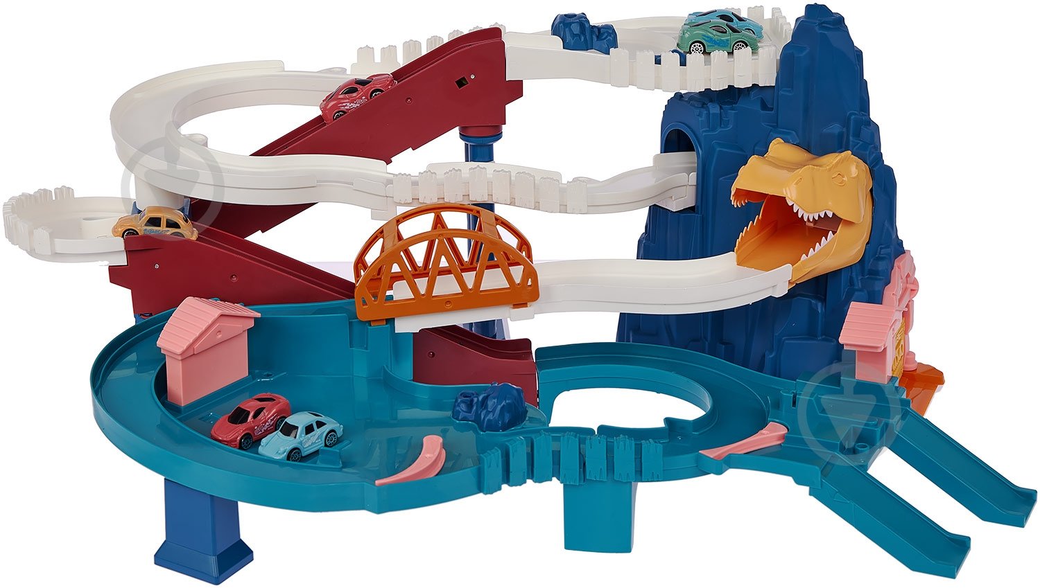 Игровой набор ZIPP Toys Dino автотрек-серпантин электрический (6 машинок) 532.01.25 - фото 3