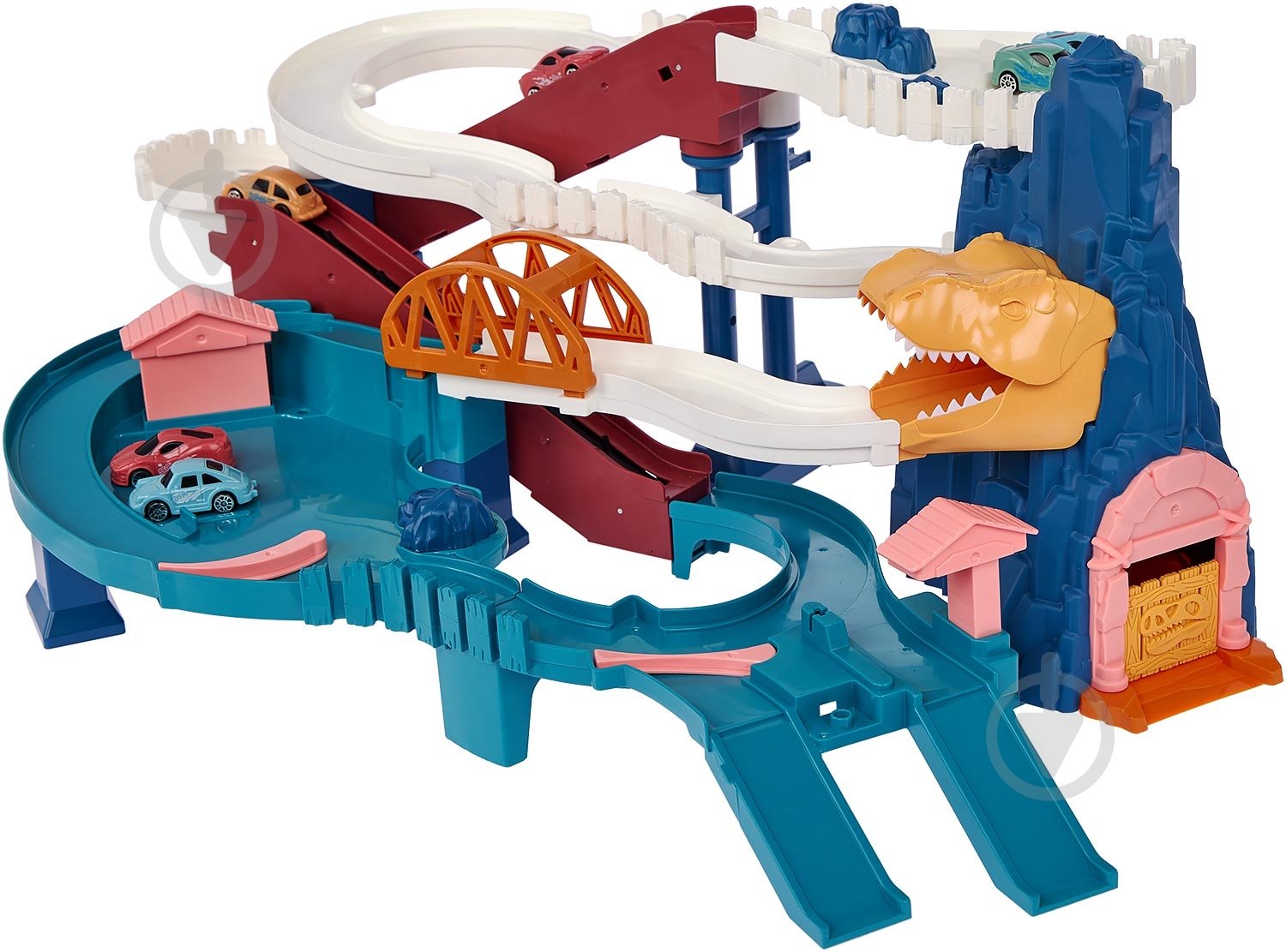 Игровой набор ZIPP Toys Dino автотрек-серпантин электрический (6 машинок) 532.01.25 - фото 4