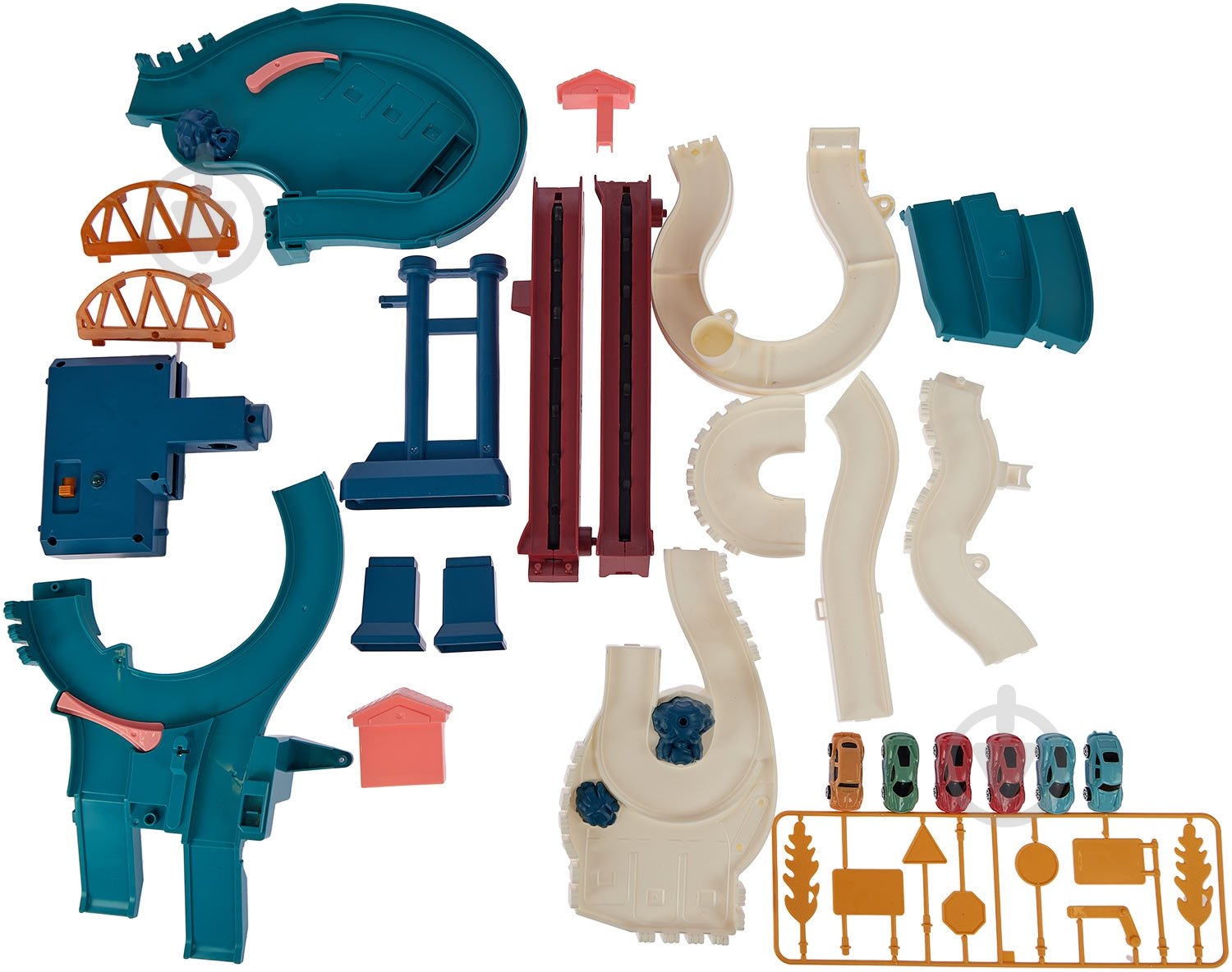 Игровой набор ZIPP Toys Dino автотрек-серпантин электрический (6 машинок) 532.01.25 - фото 6