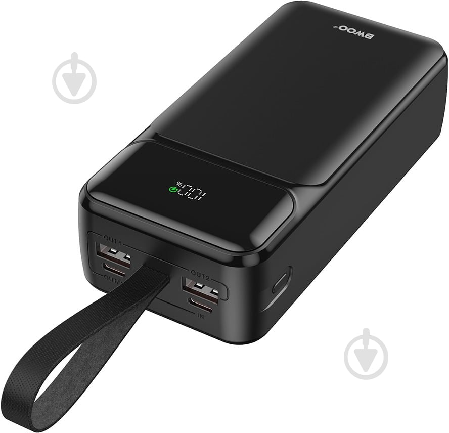 Повербанк BWOO 30000 mAh black (BO-P66) - фото 2 Повербанк BWOO 30000 mAh black (BO-P66) - фото 2