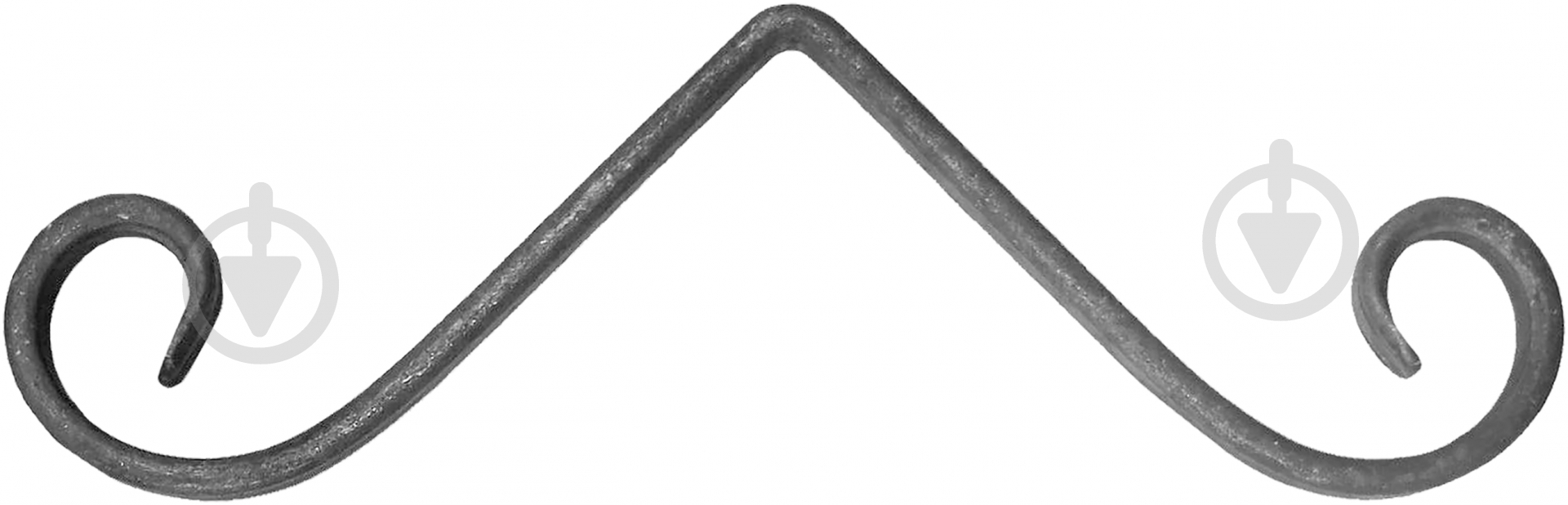 Завиток кованый Артдеко 12.548 280х90х12х6 мм невальцованный - фото 1