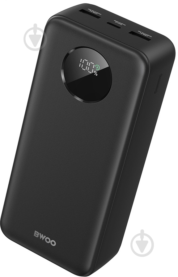 Повербанк BWOO 22,5W 30000 mAh black (BO-P64) - фото 2 Повербанк BWOO 22,5W 30000 mAh black (BO-P64) - фото 2