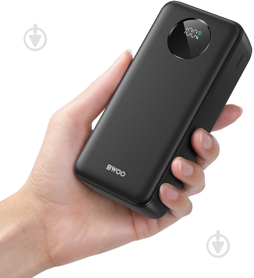 Повербанк BWOO 22,5W 30000 mAh black (BO-P64) - фото 4 Повербанк BWOO 22,5W 30000 mAh black (BO-P64) - фото 4