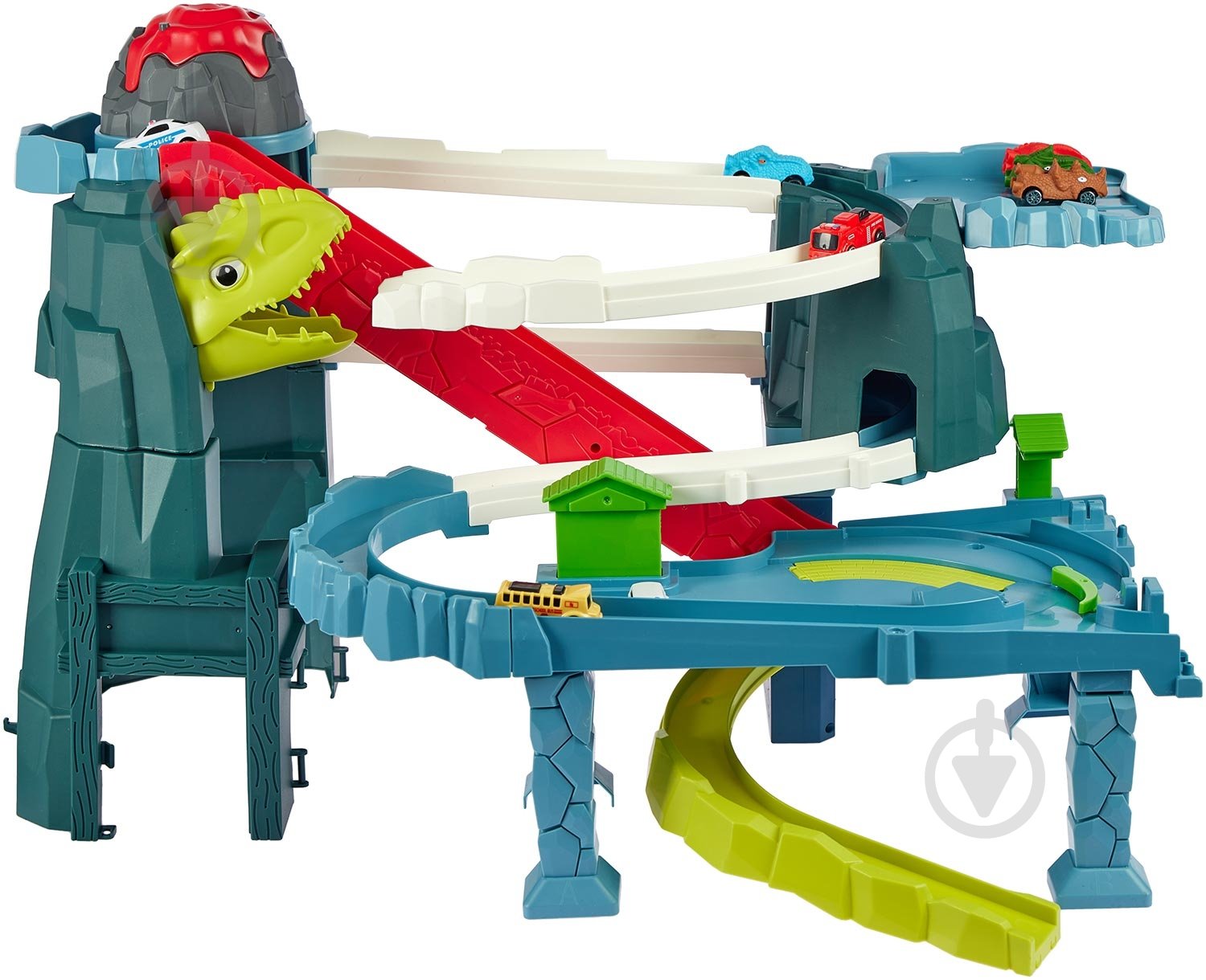 Игровой набор ZIPP Toys Dino автотрек-вулкан электрический (8 машинок) 532.01.28 - фото 3