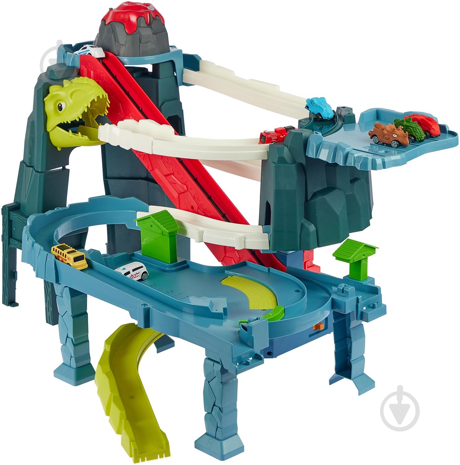 Игровой набор ZIPP Toys Dino автотрек-вулкан электрический (8 машинок) 532.01.28 - фото 4