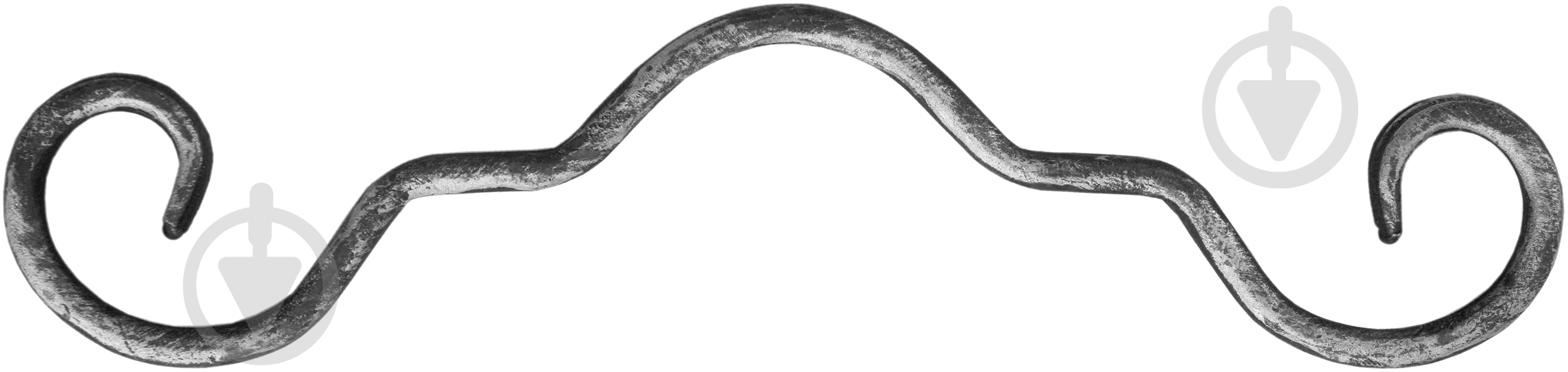 Завиток кованый Артдеко 12.577 280х70х12х6 мм невальцованный - фото 1