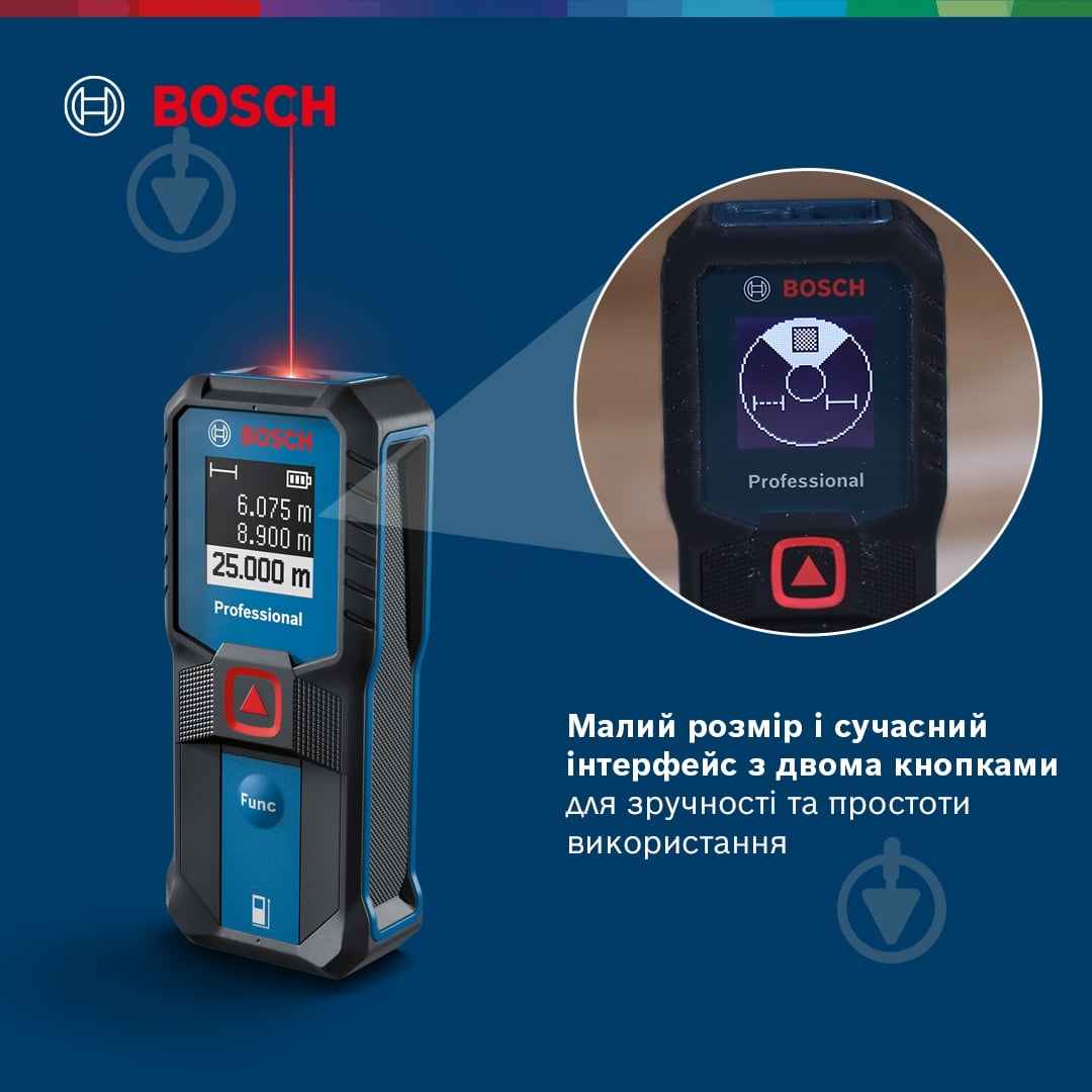 Дальномер лазерный Bosch Professional GLM 25-23 0601072W00 - фото 9