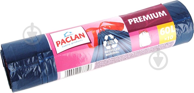 Мешки для бытового мусора Paclan стандартные 60 л 10 шт. (Premium) - фото 1 Мешки для бытового мусора Paclan стандартные 60 л 10 шт. (Premium) - фото 1