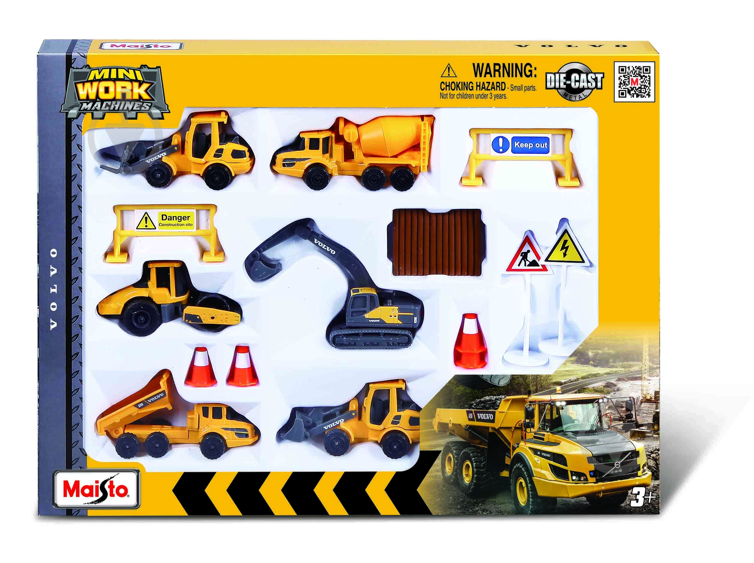 Игровой набор Maisto Volvo 1:64 12376 - фото 1