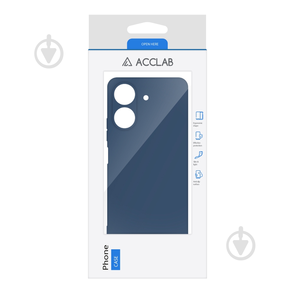 Чохол Acclab Silicone Case синій для Xiaomi Redmi 13C 4G - фото 2 Чохол Acclab Silicone Case синій для Xiaomi Redmi 13C 4G - фото 2