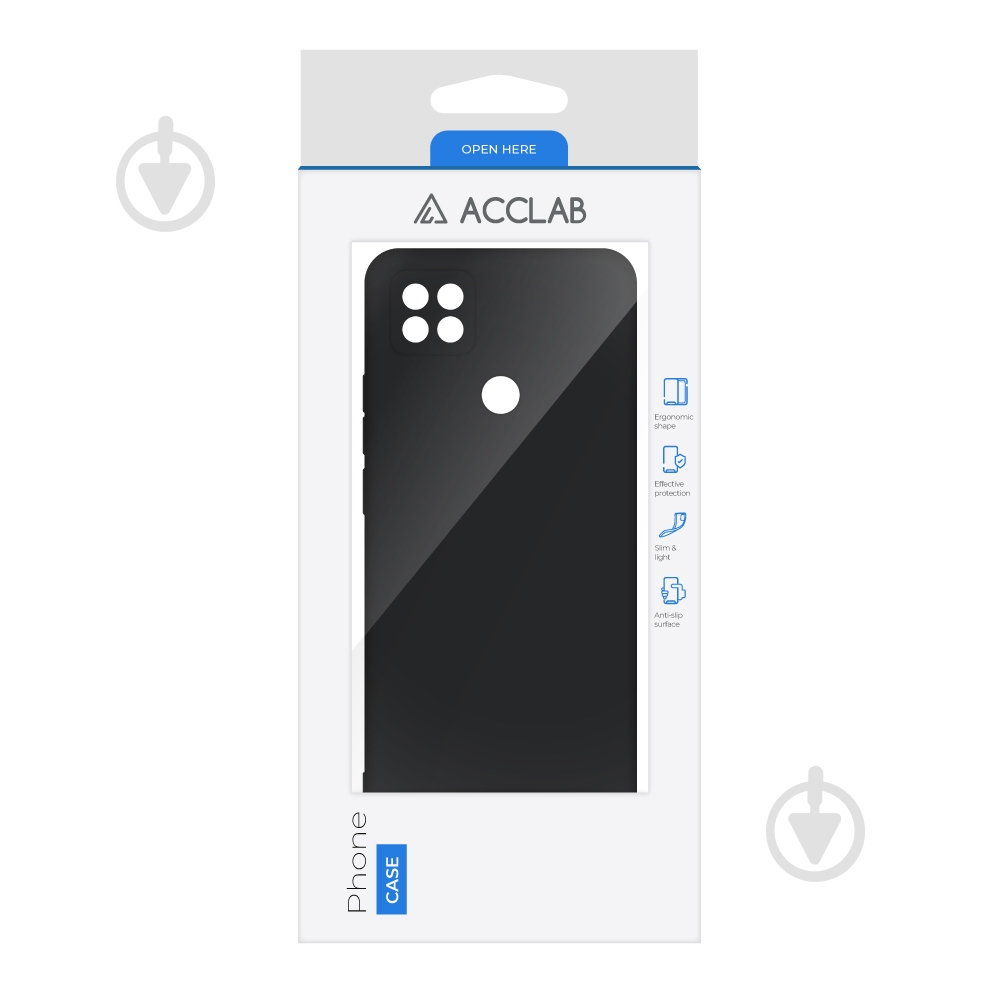 Чехол Acclab Silicone Case черный для Xiaomi Redmi 9C - фото 2