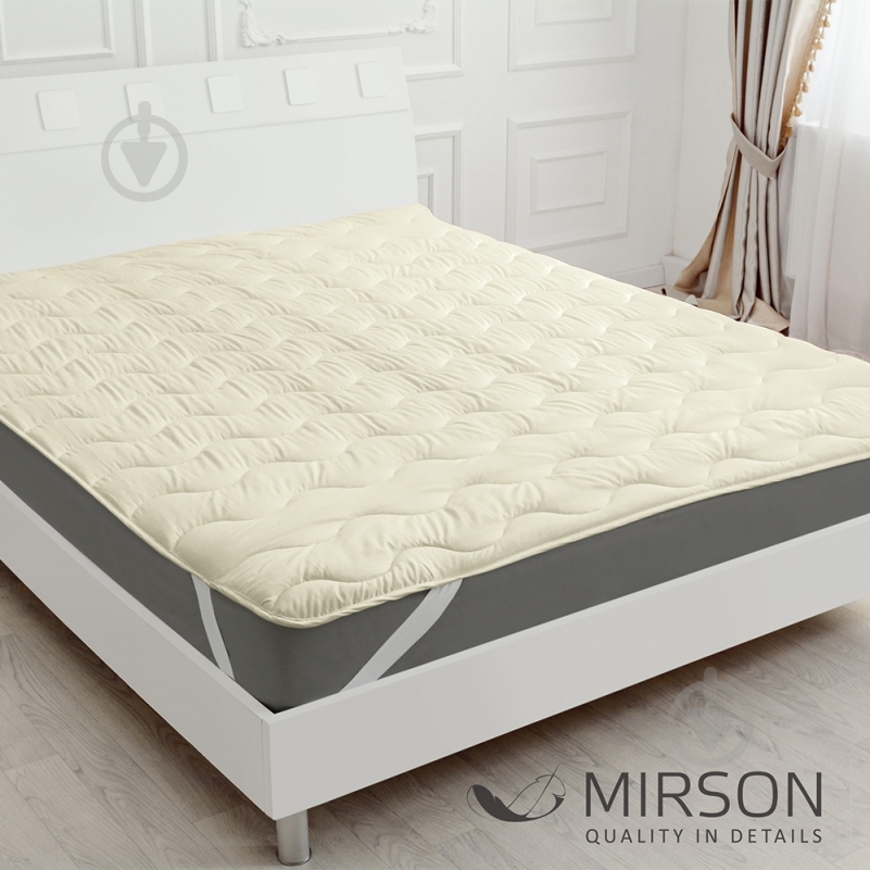 Наматрацник вовняний MirSon №1717 Eco Light Creamy (Wool) 80x160 см - фото 5 Наматрацник вовняний MirSon №1717 Eco Light Creamy (Wool) 80x160 см - фото 5