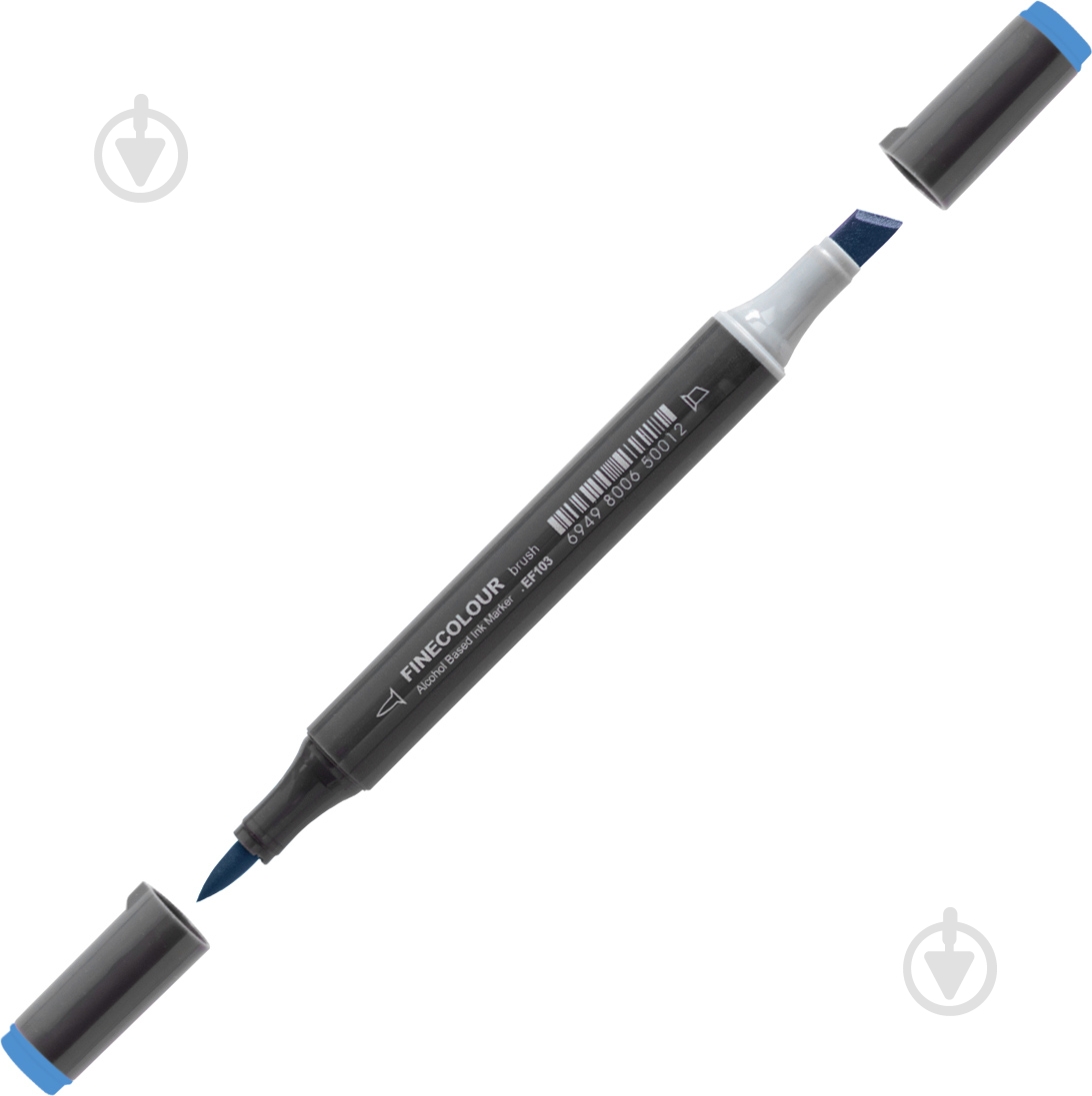 Маркер спиртовий FINECOLOUR Brush-mini EF103-242 королівський синій - фото 1