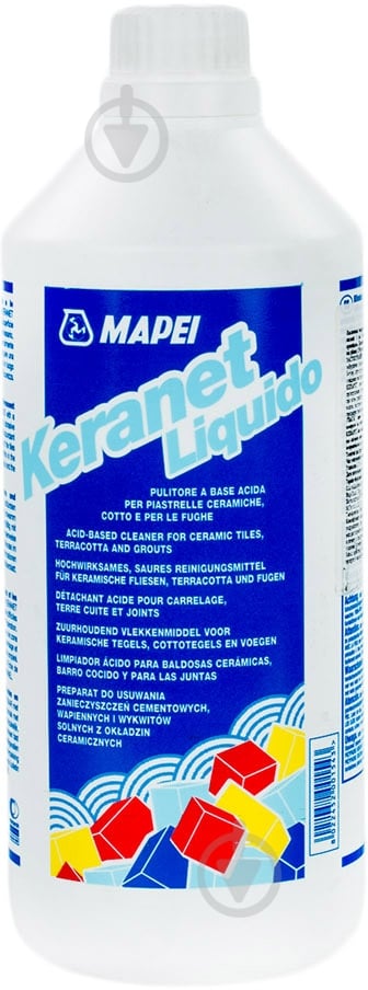 Средство Mapei Keranet для очистки от высолов, цементных, известковых, масляных пятен и других загрязнений 900 мл - фото 1
