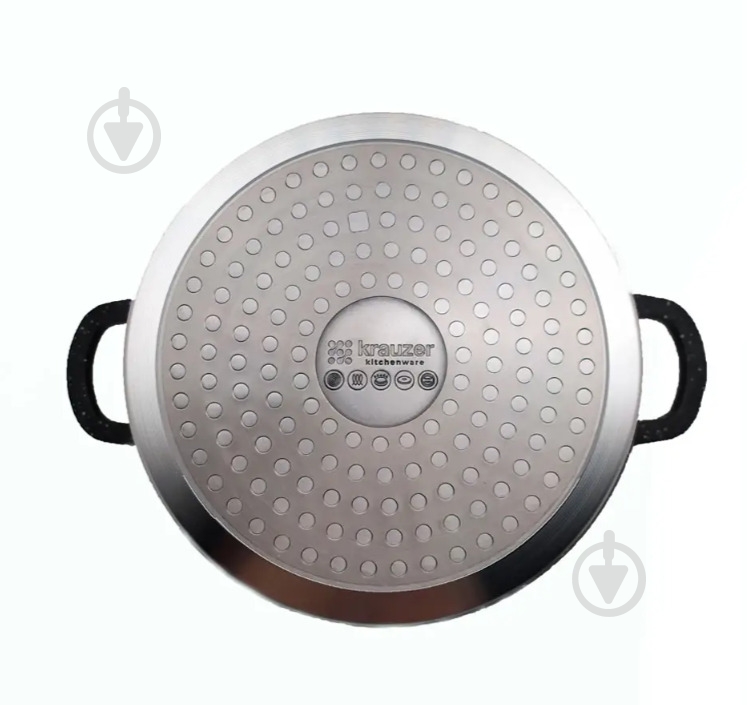 Каструля з кришкою krauzer 16 см 77073 - фото 3