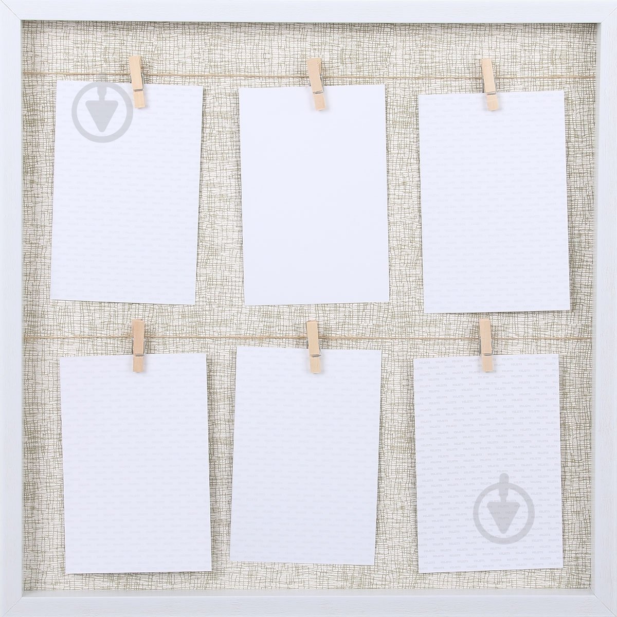 Мультирамка Velista прищепка 6 фото 10x15 см белый - фото 1