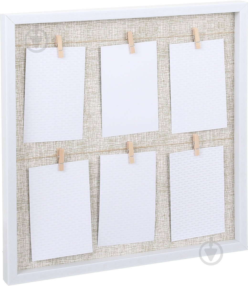 Мультирамка Velista прищепка 6 фото 10x15 см белый - фото 2