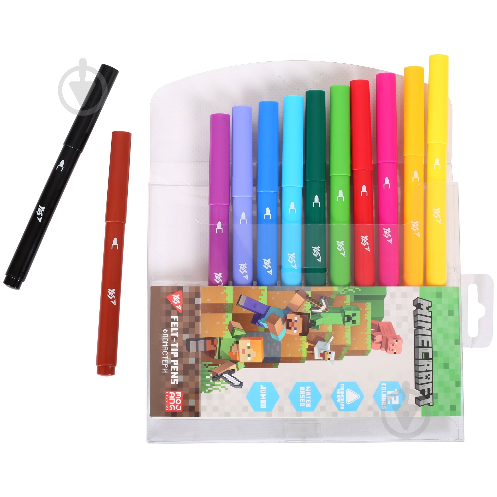 Фломастеры Minecraft 12 цветов 650590 YES - фото 3