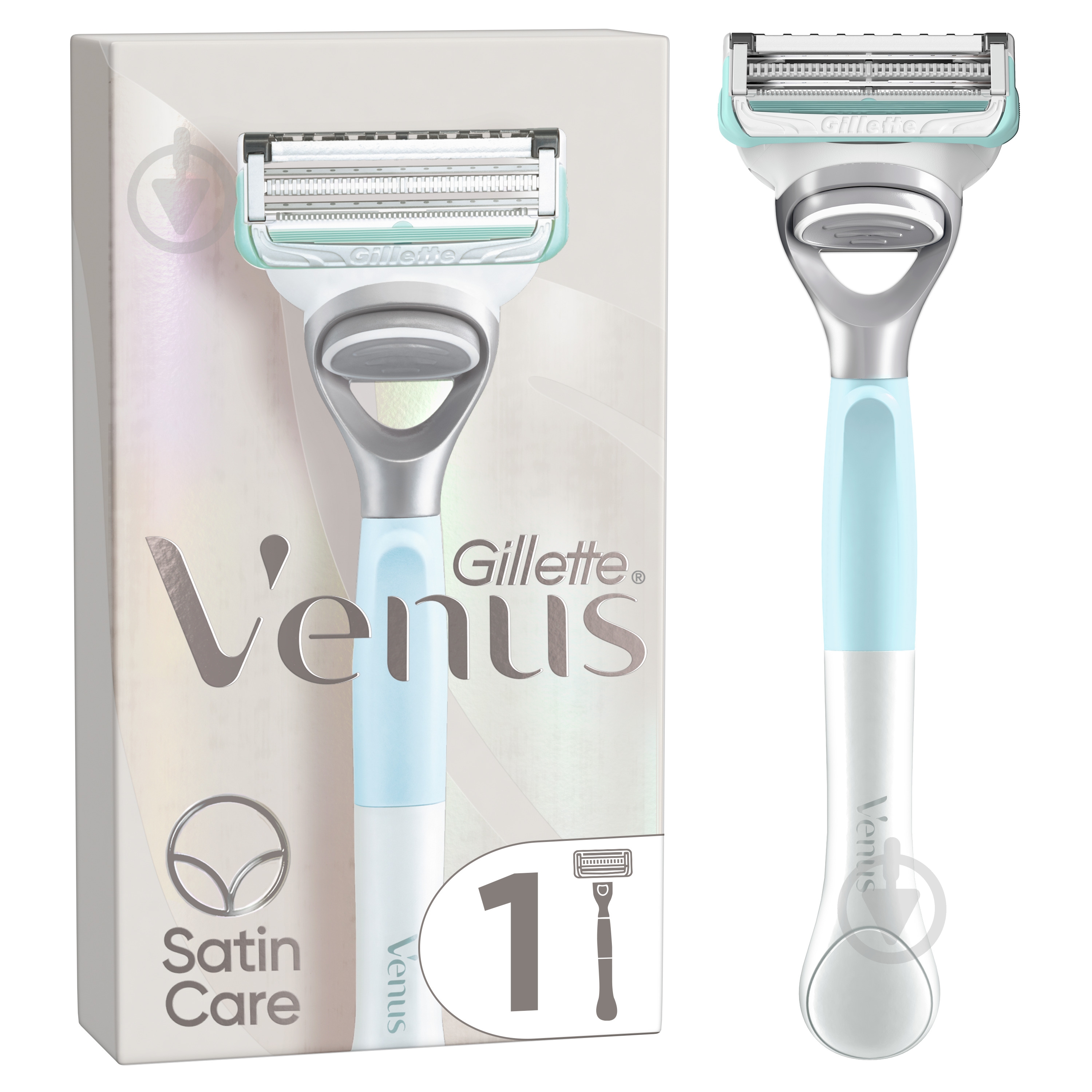Станок для бритья Gillette Venus Satin Care с 1 сменным картриджем 1 шт. - фото 1