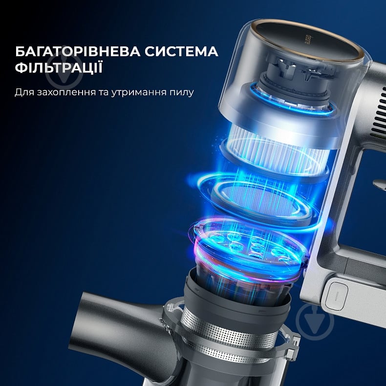 Пылесос аккумуляторный DREAME R20 grey - фото 9 Пылесос аккумуляторный DREAME R20 grey - фото 9
