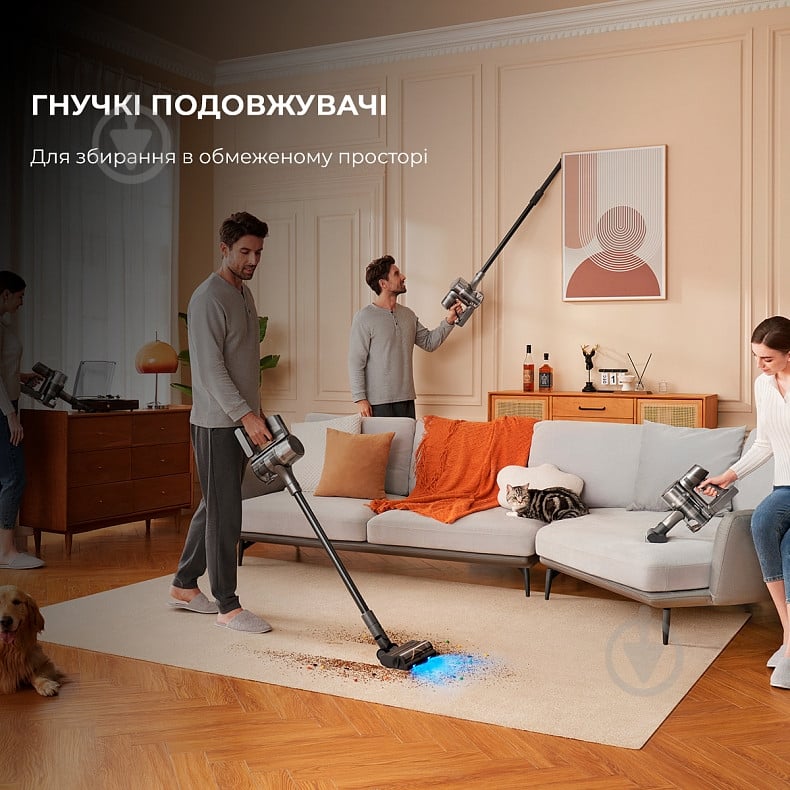 Пылесос аккумуляторный DREAME R20 grey - фото 6 Пылесос аккумуляторный DREAME R20 grey - фото 6