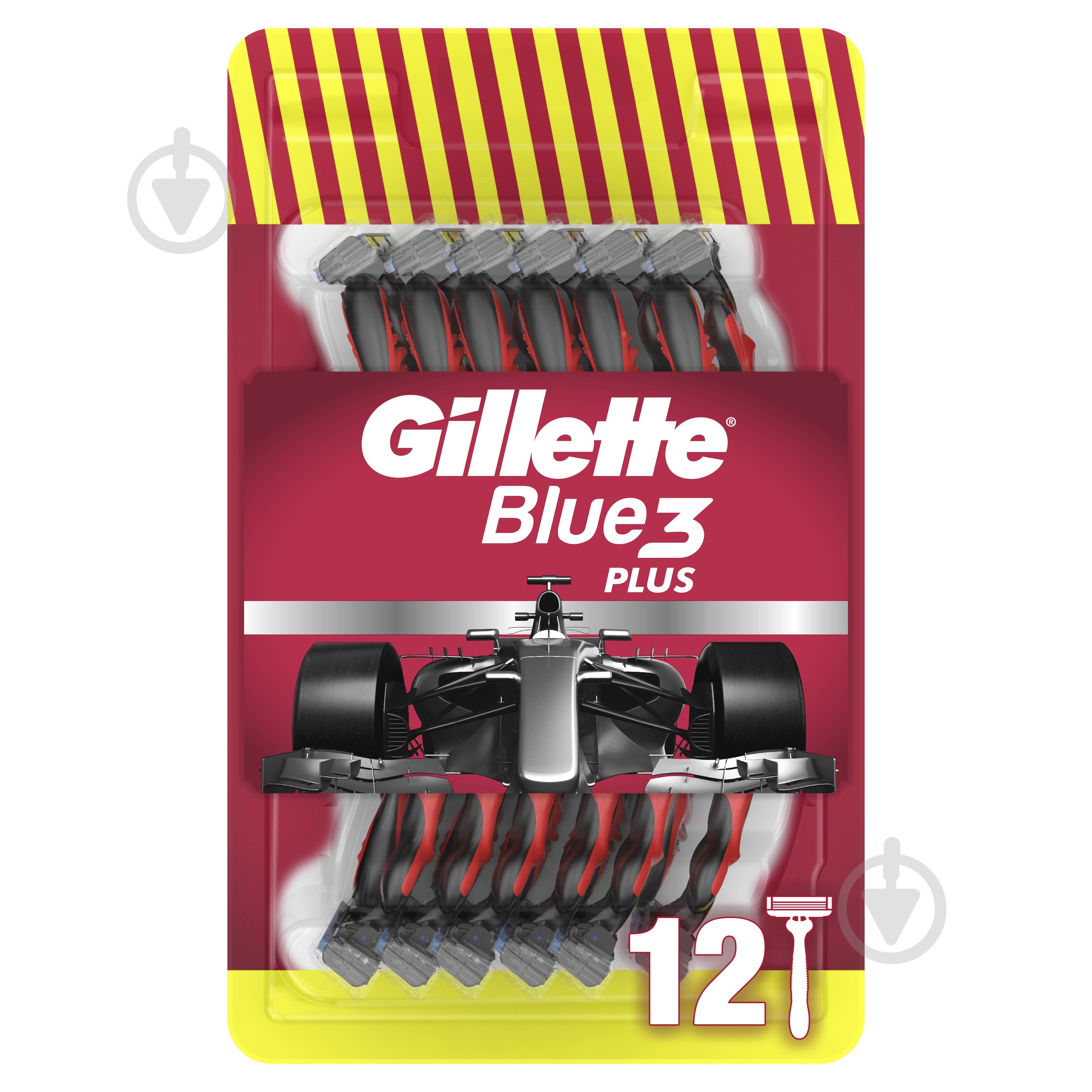 Станки одноразовые GILLETTE Blue3 Plus Nitro 12 шт. - фото 1