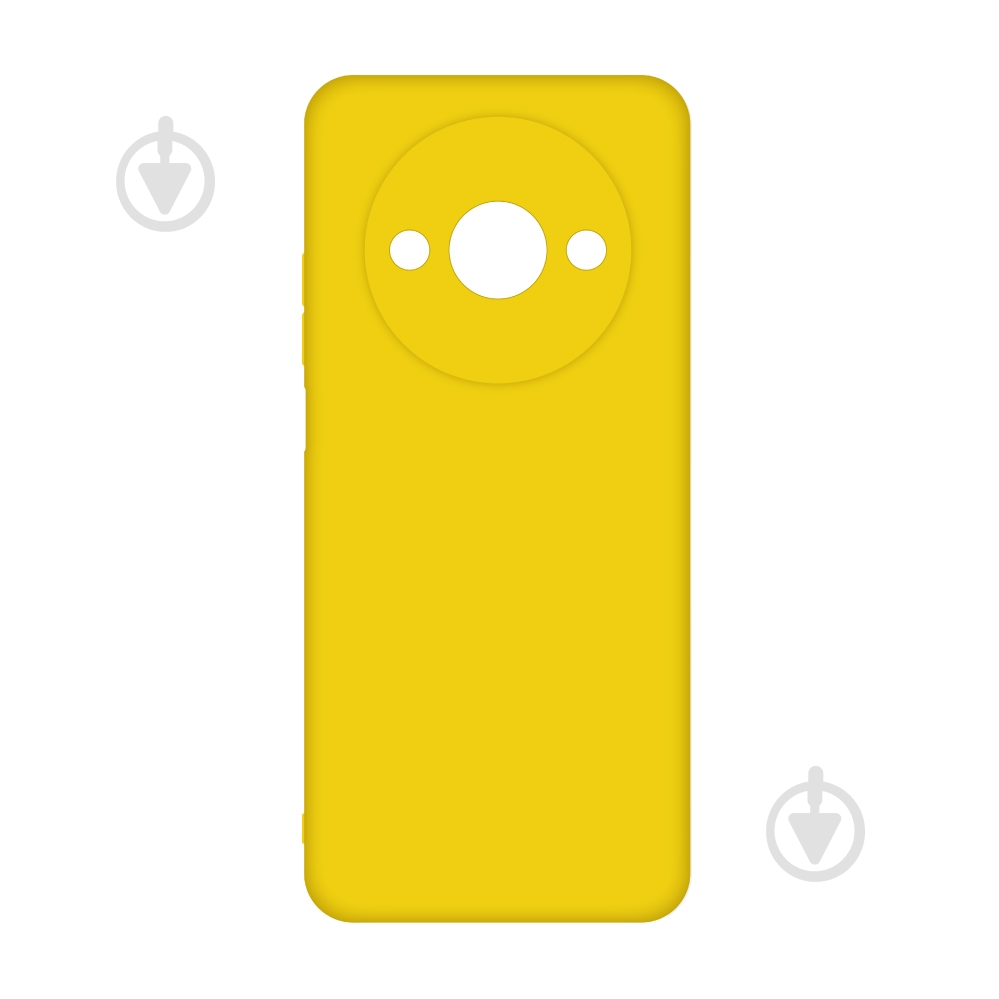 Чехол Acclab Silicone Case желтый для Xiaomi Redmi A3 - фото 1
