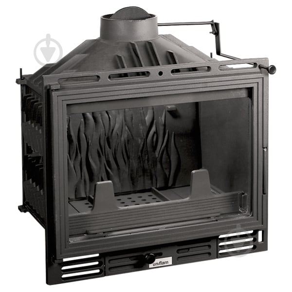Топка для камина Uniflam 600 с шибером (601-595) - фото 1 Топка для камина Uniflam 600 с шибером (601-595) - фото 1