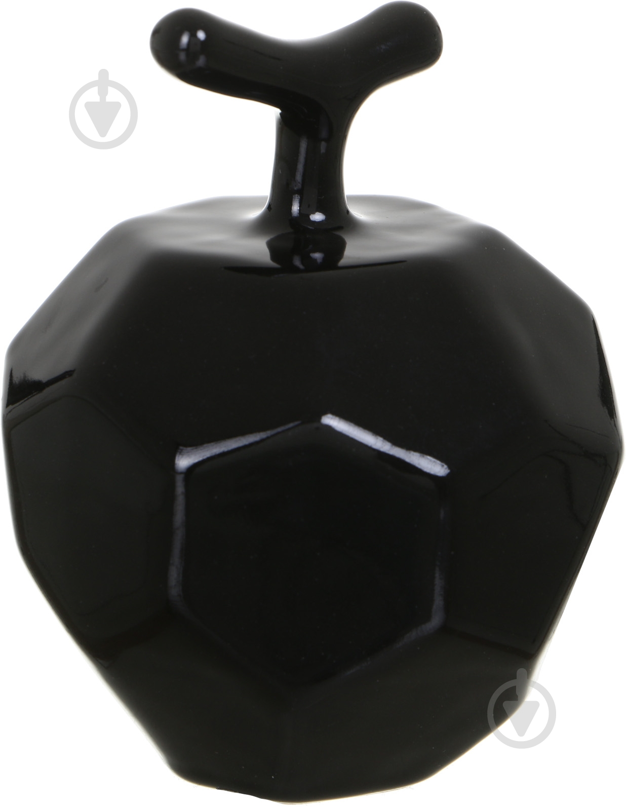 Статуэтка Eterna яблоко 2025 11х9х9 см черный - фото 1 Статуэтка Eterna яблоко 2025 11х9х9 см черный - фото 1