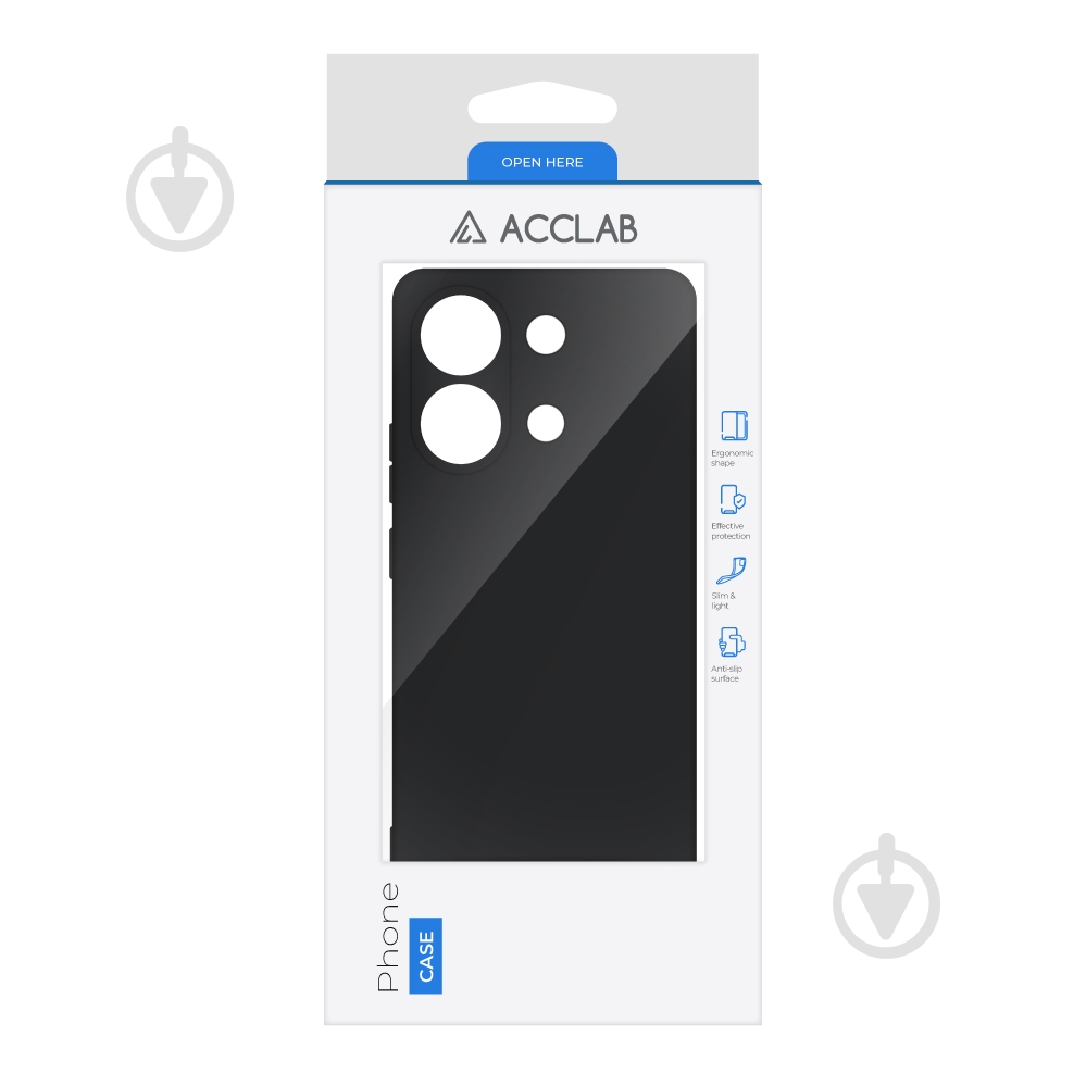 Чохол Acclab Silicone Case чорний для Xiaomi Redmi Note 13 4G - фото 2