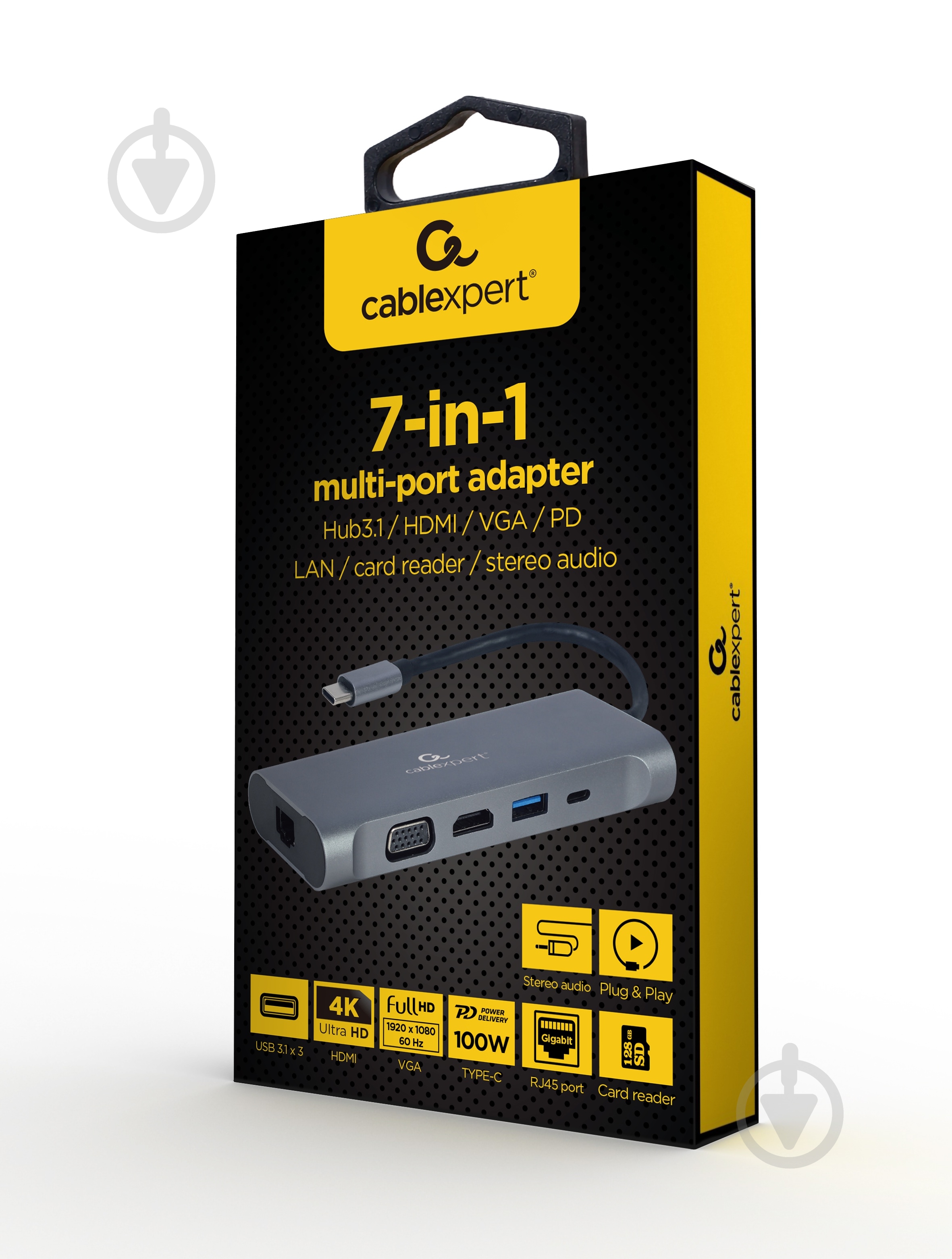 Док-станция Cablexpert A-CM-COMBO7-01 (A-CM-COMBO7-01) - фото 4