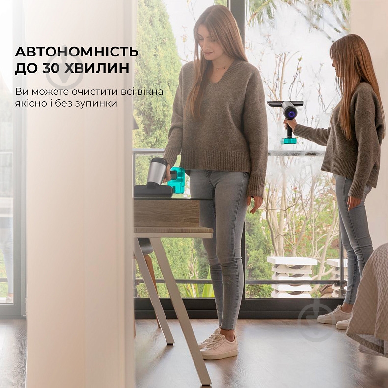 Пылесос оконный CECOTEC Conga Rockstar 3700 Glass grey - фото 2