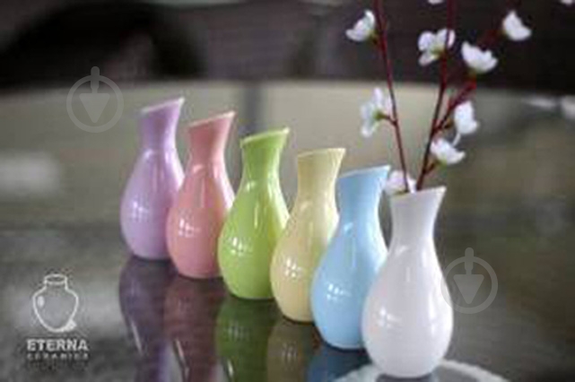 Ваза керамическая Eterna CN 101-13 W 13 см белая - фото 2