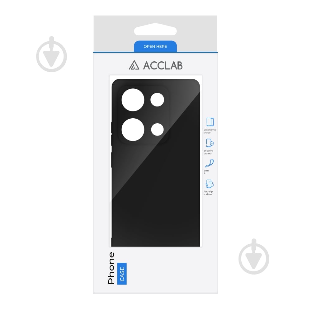 Чехол Acclab SoftShell черный для Xiaomi Redmi Note 14S 4G - фото 2
