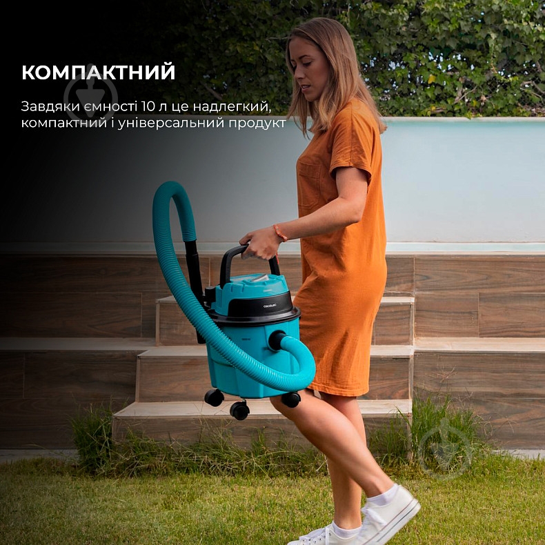 Пылесос моющий CECOTEC Conga Rockstar Wet & Dry Compact blue - фото 2 Пылесос моющий CECOTEC Conga Rockstar Wet & Dry Compact blue - фото 2